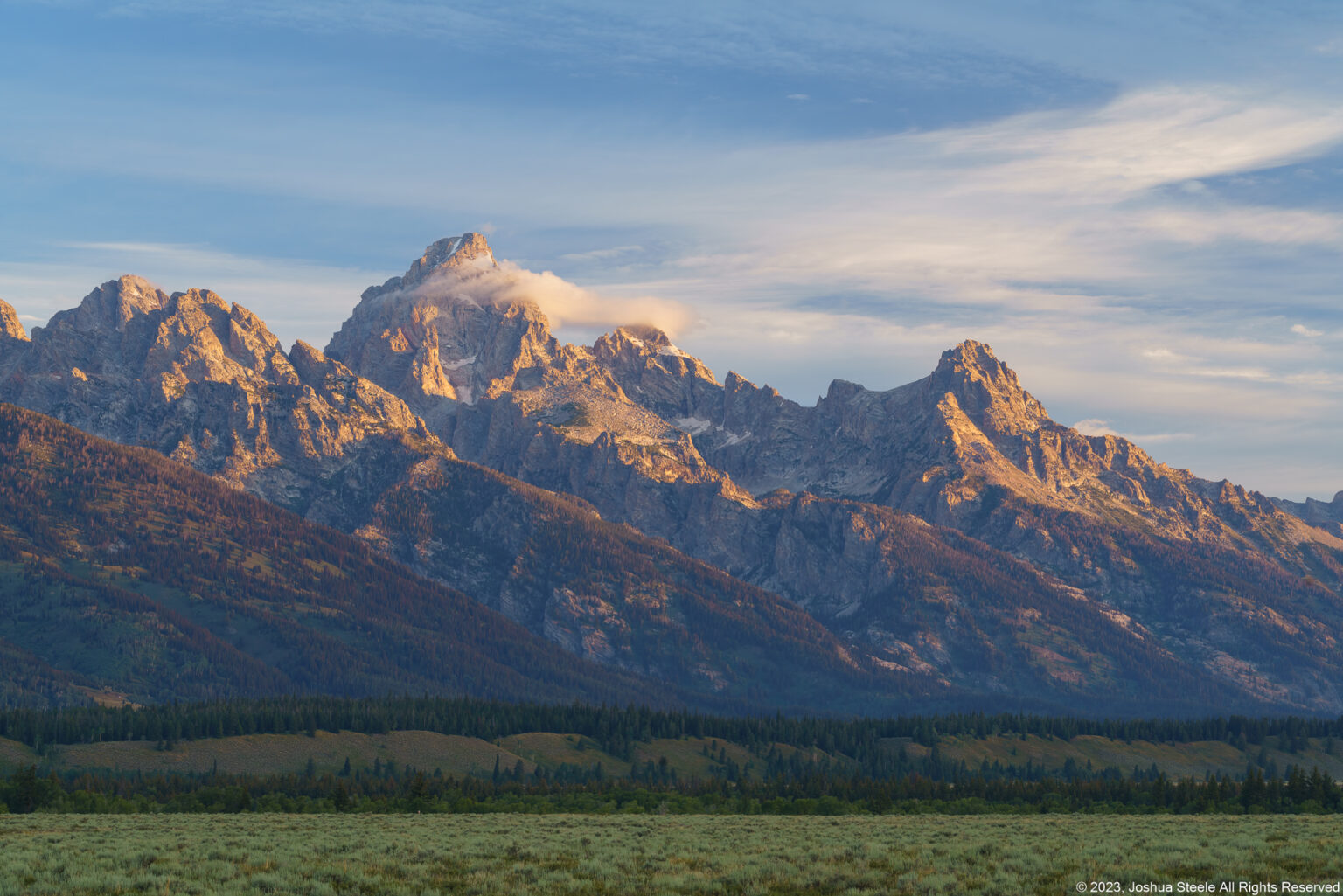 Images of mountains at sunrise