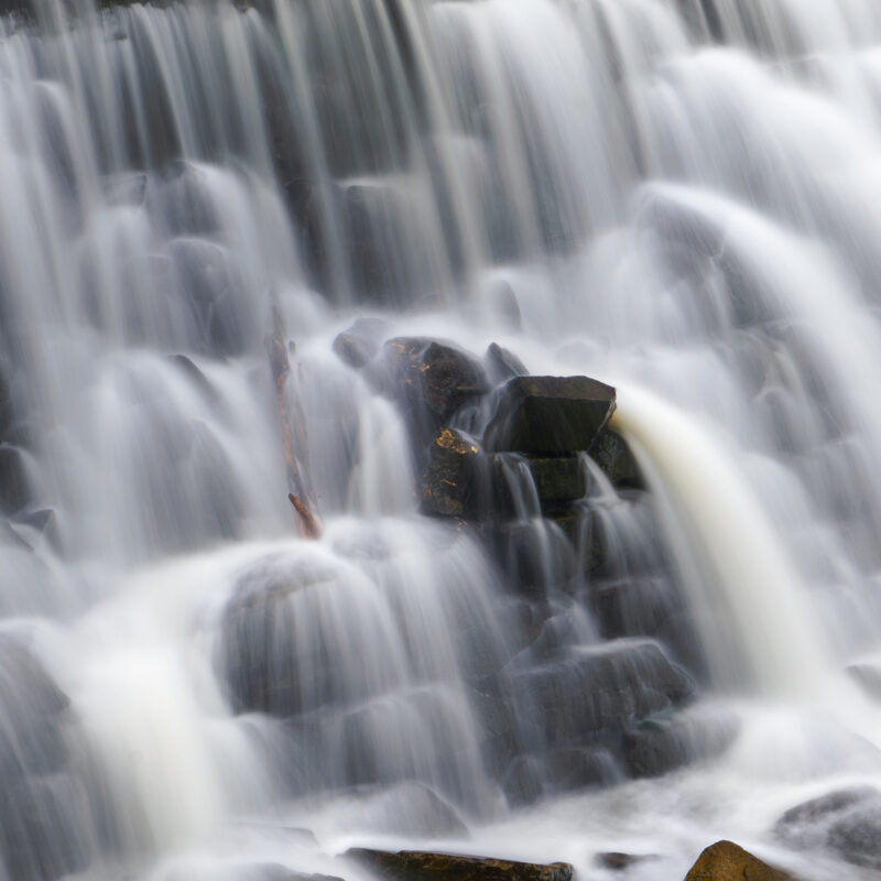 Falling Water on Rocks
