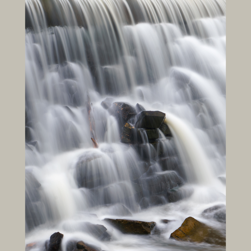 Falling Water on Rocks